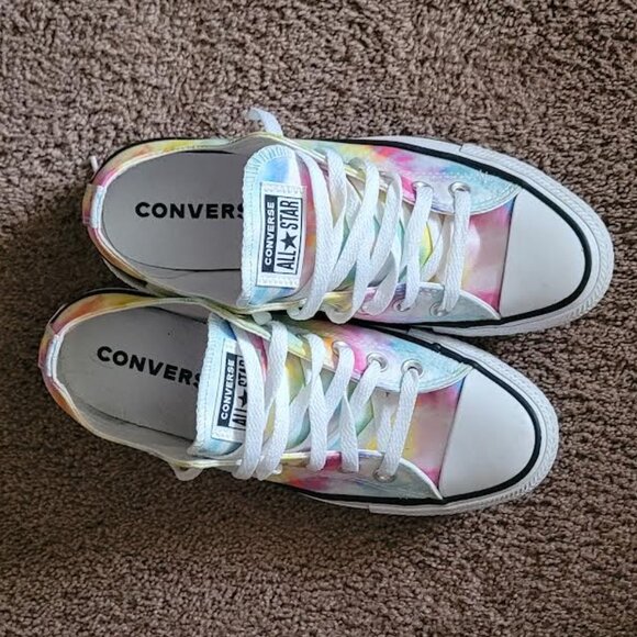 Converse All Star Low Tie Dye Sneakers Pastel - W 7.5 EUR 38 - Picture 10 of 13